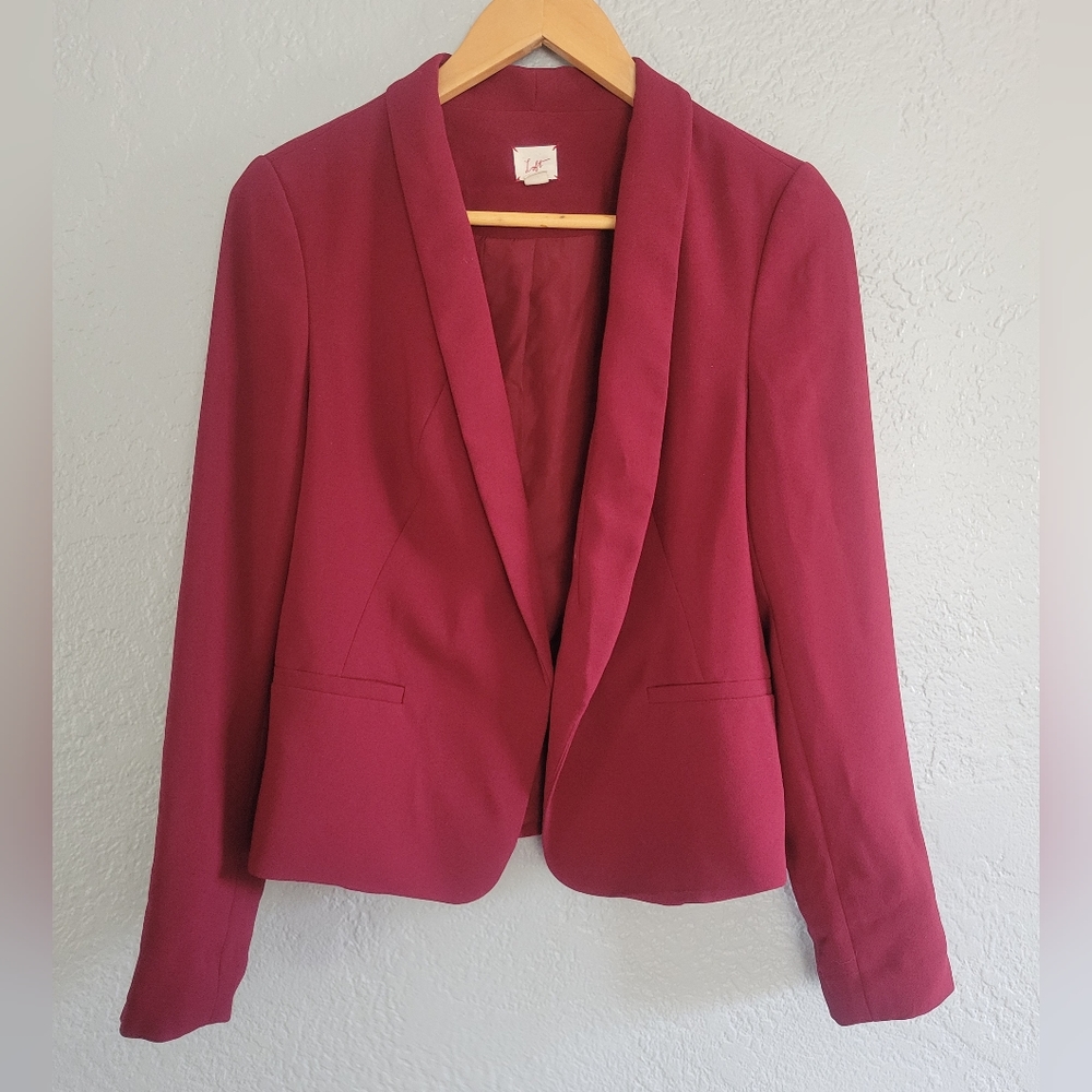Loft Women's Blazer Red Small Size 4